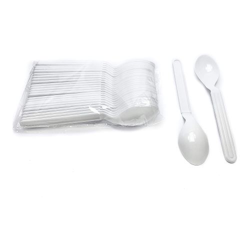 Heavy Duty Plastic Spoon - 50 Pcs