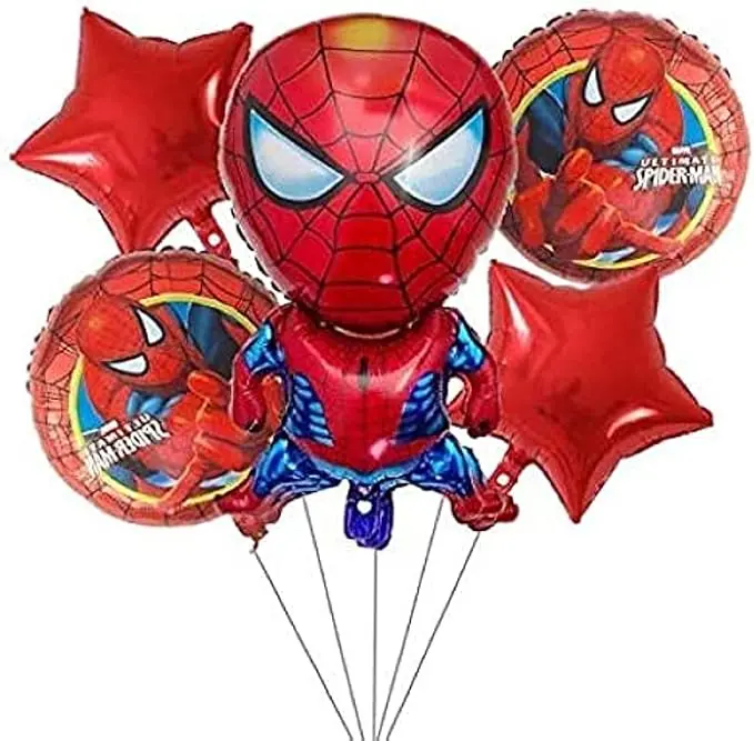 Red Color Spiderman Foil Balloons for Party Decoration
