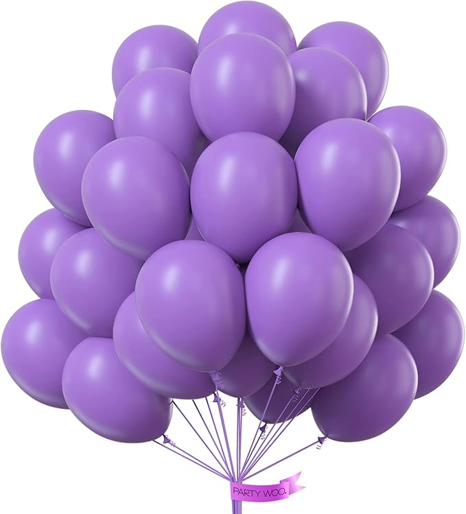 10 Inches Multi Color Balloons, Latex Balloons for Balloon Arch - 50 pieces
