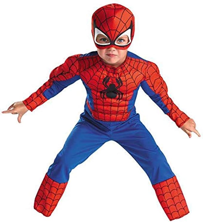 Spiderman Costume Red and Blue for Age 4-5 years