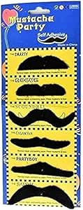 Fake Mustaches for Halloween and Party Cosplays - 6 pieces / 12 pieces 