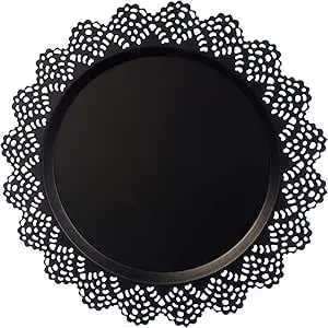 Black Plastic Cake Serving Tray