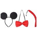 Decorative Headband Set with Bowtie and Necktie