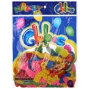 Multi-Color Party Balloons, Pack of 50