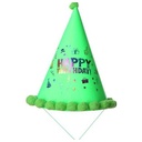 Green Glittery Birthday Cone Hat - Festive and Fun