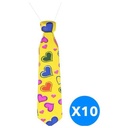 Multi Color Party Neckties - Pack of 10