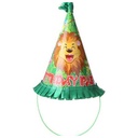 Multi-Color Happy Birthday Paper Cone Hat - Lively and Festive