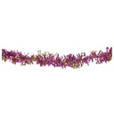 Purple and Gold Glittery-Hearts Garland