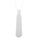 Silver Glitter Party Necktie - Stylish Accessory