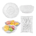 Fresh Keeping Bags Food Cover 100PCS, Reusable Bowl Covers Stretch Lids for Food Containers, Elastic Food Storage Covers for Meal Prep Dish Plate Plastic Covers Family Outdoor Picnic Transparent