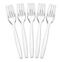 Disposable Plastic Forks 100 Pack - Clear