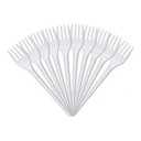 Plastic Fork Set Of 50 - White