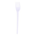 Sila Plastic Forks, 10 Pieces - White