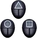 Squid Game Face Mask Different Shapes - 1 piece