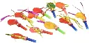 Small Latex Balloons with Whistle Goodie Bag/ Party Bag/ Loot Bag Fillers Assorted Colors - 50 pieces