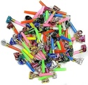 Beep Whistle Goodie Bag/ Party Bag/ Loot Bag Fillers for Parties and Birthdays Assorted Colors - 50 pieces