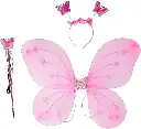 Colored Butterfly Fairy Costume for Kids Fairy Wing with Wand and Headband Set