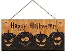 Happy Halloween Sign Spooky Pumpkin Decoration for Halloween Party Decor