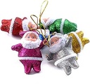 Christmas Tree Decoration Santa Clause Different Colors - 6 pieces 