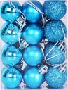 Christmas Ball Ornaments Shatterproof Christmas Decorations Tree Balls Small for Christmas Tree Decoration Assorted Colors - 24 pieces